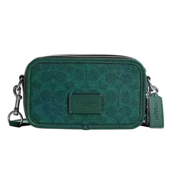 Coach Wyatt Crossbody Bag In Signature Canvas Sea Green NWT - Picture 1 of 4